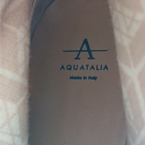 Aquatalia Myla Corduroy Suede Combat Boots Womens 8.5 Tan Gorpcore Hiking Grunge - Picture 10 of 13